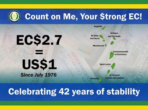 The ECCB Celebrates 42nd Year of EC Dollar Peg to US Dollar The ECCB Celebrates 42nd Year of EC Dollar Peg to US Dollar