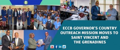ECCB Governor’s Country Outreach Mission Moves to Saint Vincent and the Grenadines