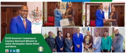 ECCB Governor Commences Country Outreach Mission to Saint Christopher (St Kitts) and Nevis