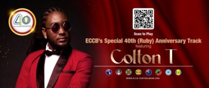 You are invited to listen to the World Premiere Launch of the ECCB’s Special 40th (Ruby) Anniversary Track featuring Colton T
