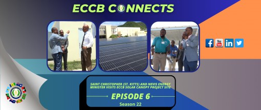 St Christopher (St Kitts) and Nevis’ Minister of Energy and Delegation Visit ECCB’s Greening Project